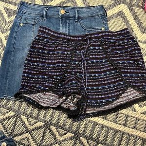 Jean Skirt and Shorts